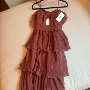 Tiered ruffle dress!